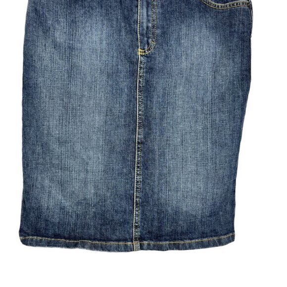 Vintage Betty Barlay Denim Pencil Midi Skirt Women Size 4 - Picture 4 of 16